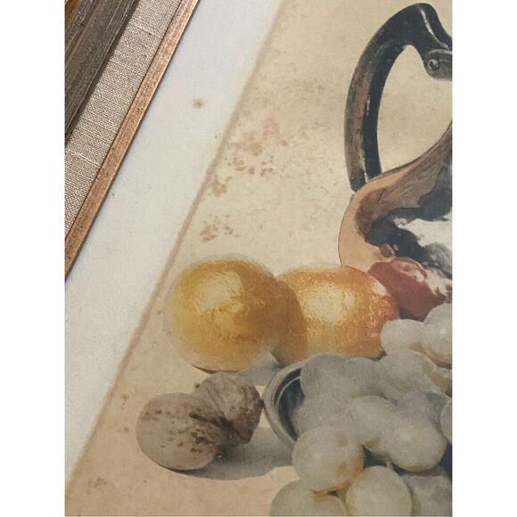 Vintage Oil on Canvas Picture Ship in the Sea Signed - Picture 4 of 9